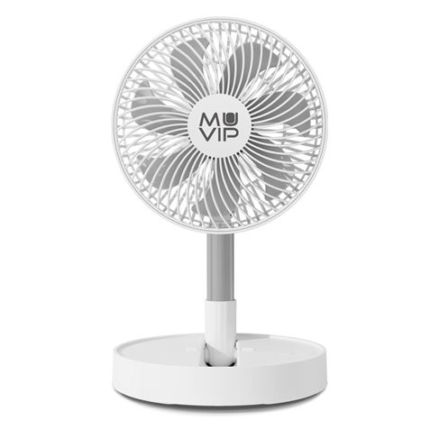 VENTILADOR PORTATIL EXTENSIBLE Y PLEGABLE 8" BATERÍA MUVIP - Imagen 2