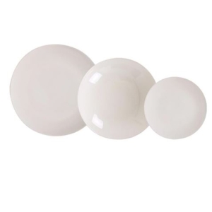 VAJILLA 18 PIEZAS ALFARES MONACO IVORY BRILLO