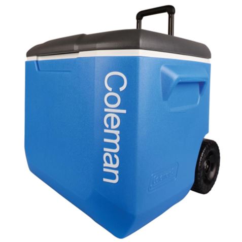 NEVERA RIGIDA 56 LITROS BLACK & BLUE CON RUEDAS 60QT COLEMAN