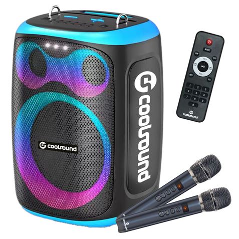 ALTAVOZ KARAOKE PORTATIL COOLSOUND BLAST 8" 300W AZUL
