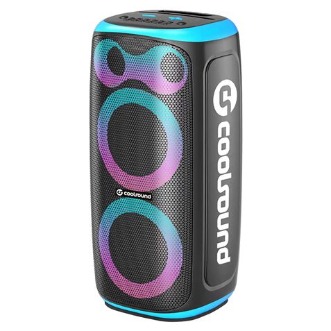 ALTAVOZ KARAOKE PORTATIL COOLSOUND BLAST PUMP 2X6.5" 350W AZUL - Imagen 2