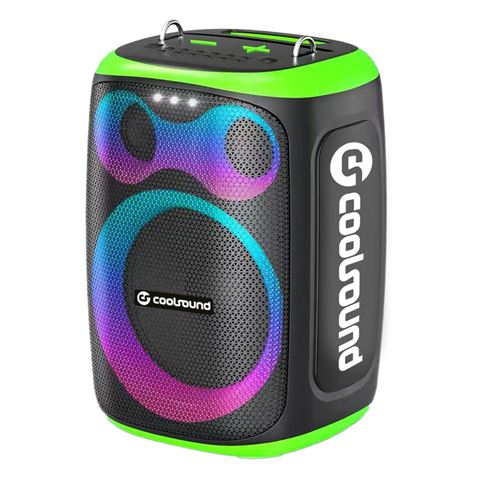 ALTAVOZ KARAOKE PORTATIL COOLSOUND BLAST 8" 300W VERDE - Imagen 2