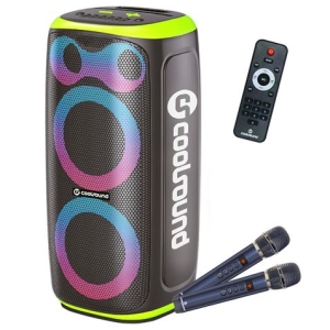 ALTAVOZ KARAOKE PORTATIL COOLSOUND BLAST PUMP 2X6.5" 350W VERDE