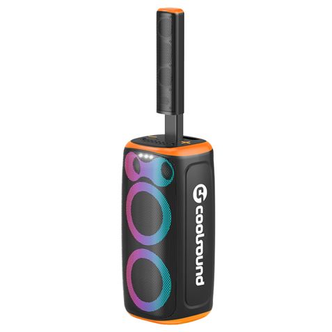 ALTAVOZ KARAOKE COOLSOUND BLAST PUMP 2.1 2X6.5" + 5xTWEETERS 550W NARANJA - Imagen 2