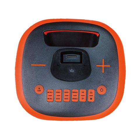 ALTAVOZ KARAOKE COOLSOUND BLAST PUMP 2.1 2X6.5" + 5xTWEETERS 550W NARANJA - Imagen 3