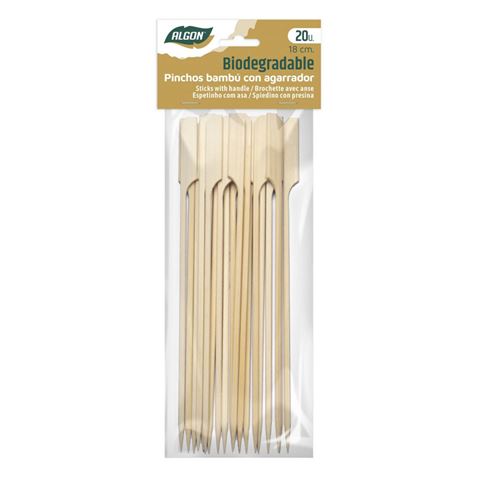 SET 20 PINCHO BAMBU AGARRADOR 180MM ALGON