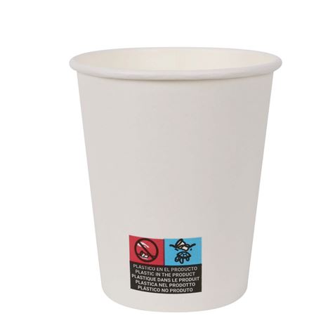 SET 25 VASO BLANCO CARTON 200CC ALGON - Imagen 3