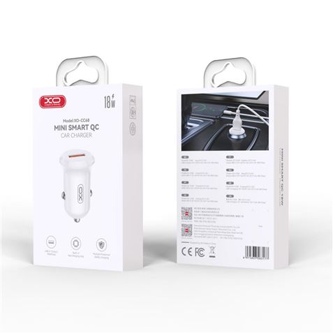 CARGADOR DE MECHERO 18W CC68 BLANCO XO - Imagen 4