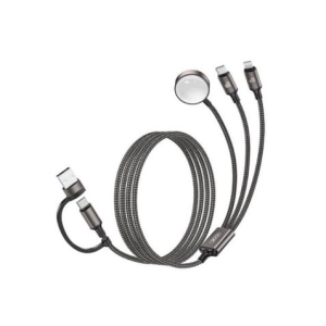 CABLE USB-A/C 3 EN 1 2X USB-C Y CARGADOR MAGNETICO PARA SMARTWATCH CX040 XO