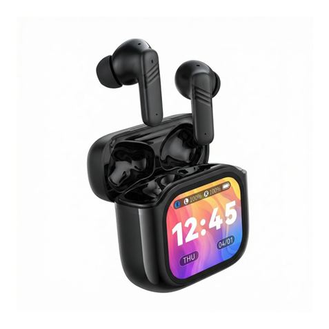 AURICULARES BLUETOOTH TWS CON DOBLE MICRO Y DISPLAY X50 NEGRO XO - Imagen 2