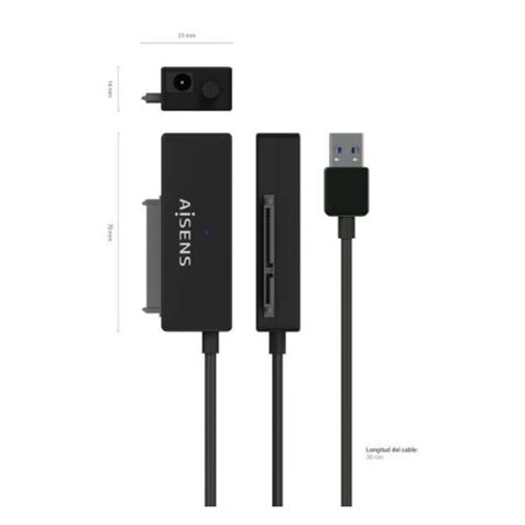 ADAPTADOR SATA A USB-A PARA DISCOS DUROS 2.5" Y 3.5" CON ALIMENTADOR AISENS - Imagen 3