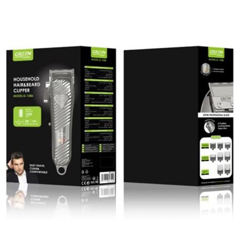 CORTAPELOS RECARGABLE CON DISPLAY CROMADA GREEN LYCA - Imagen 2