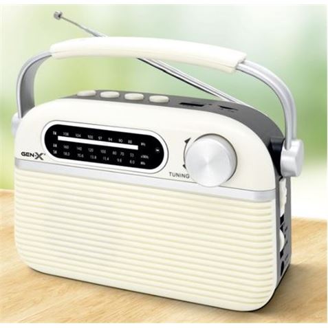 RADIO CLASICA RECARGABLE CON BLUETOOTH 4408 GEN-X