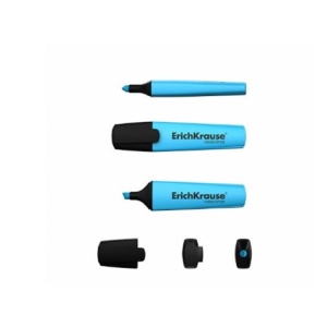 MARCADOR FLUERESCENTE AZUL PUNTA BISELADA ERICHKRAUSE