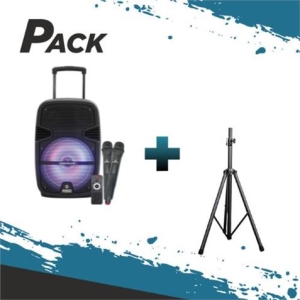 PACK ALTAVOZ A350 AMPLIFICADO 12" 350W + TRIPODE COOLSOUND