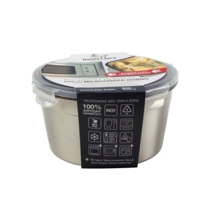 FIAMBRERA ACERO 0.6L REDONDO MICROHORNO STA CLARA