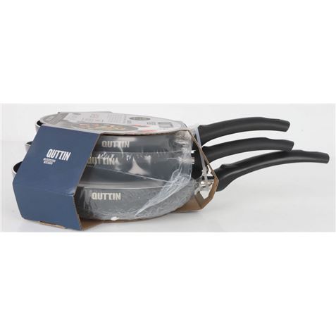 PACK 3 SARTENES ALUMINIO INDUCCION BASIK QUTTIN - Imagen 3