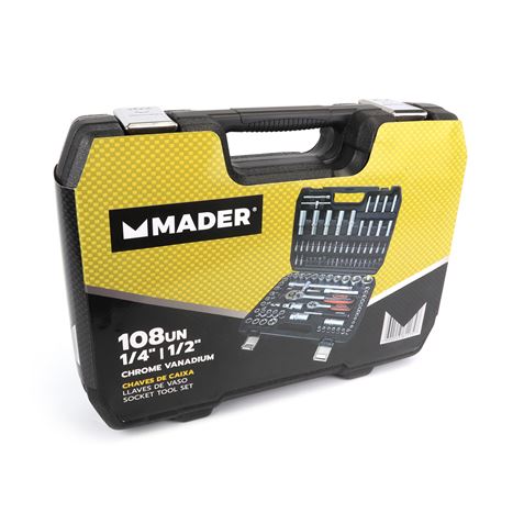MALETIN LLAVES DE VASO 108PCS 1/4" - 1/2" MADER - Imagen 2