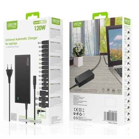 CARGADOR UNIVERSAL PARA PORTATILES 15-20V 120W GREEN LYCA - Imagen 2