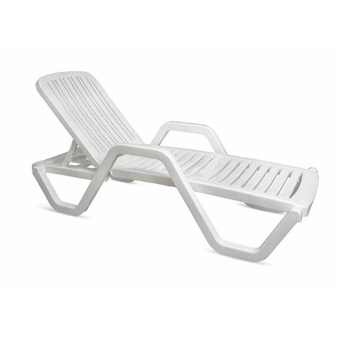TUMBONA RELAXIA BLANCA 5 POSICIONES 65X186X50