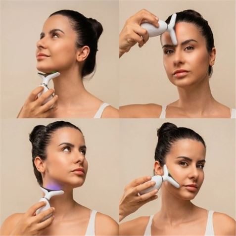 MASAJEADOR FACIAL ELECTRICO PARA CARA Y CUELLO 500mAh INNOVAGOODS - Imagen 3