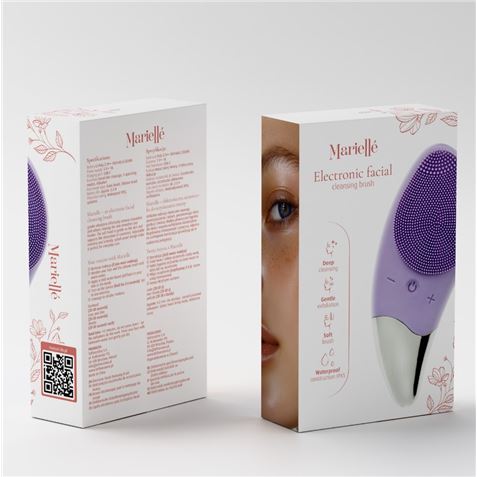 CEPILLO DE LIMPIEZA FACIAL ELECTRONICO MARIELLE MST MORADO - Imagen 4