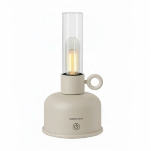 LAMPARA DE ACEITE LED VINTAGE BEIGE FOREVER