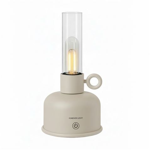 LAMPARA DE ACEITE LED VINTAGE BEIGE FOREVER