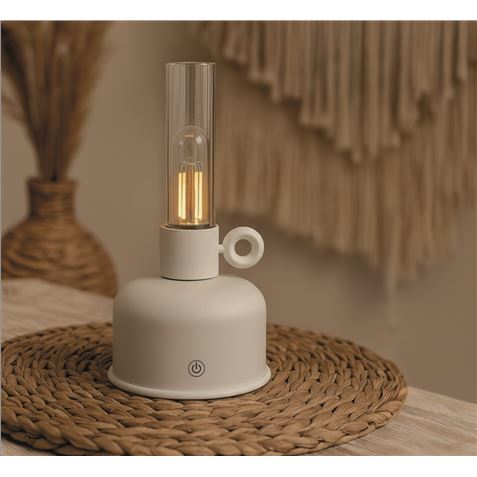 LAMPARA DE ACEITE LED VINTAGE BEIGE FOREVER - Imagen 2