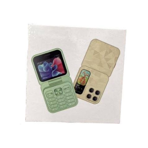 MINI TELEFONO MOVIL CON TAPA VERDE - Imagen 2