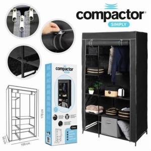 ARMARIO TELA 8 ESTANTES/1 BARRA 100X50X170CM COMPACTOR