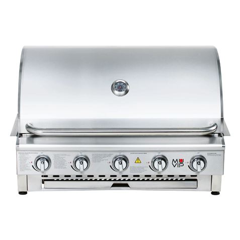 BARBACOA DE GAS INOX PRO 5 FUEGOS SOBREMESA MUVIP - Imagen 2