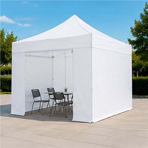 CARPA PROFESIONAL HEX.50 CON PAREDES 3X3 METROS BLANCA SUNGARDEN - Imagen 3