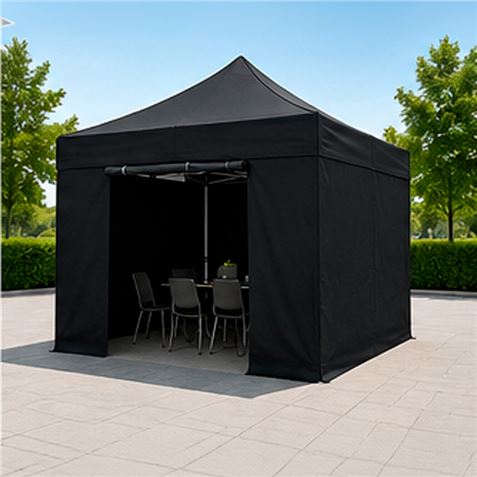 CARPA PROFESIONAL HEX.50 CON PAREDES 3X3 METROS NEGRA SUNGARDEN - Imagen 3