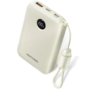 POWERBANK 10000MAH CON DISPLAY 22.5W BLANCO VENTION