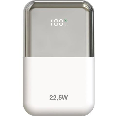 POWERBANL 10000MAH LEPOW22W10WS BLANCO PLATA LEOTEC