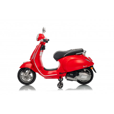 MOTO INFANTIL A BATERIA VESPA PRIMAVERA ROJO - Imagen 2
