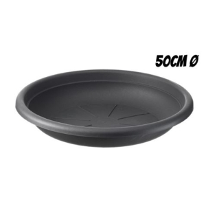 PLATO PARA MACETA 50CM ANTRACITA ARTPLAST