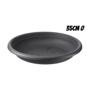 PLATO PARA MACETA 35CM ANTRACITA ARTPLAST
