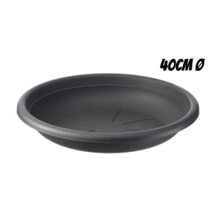 PLATO PARA MACETA 40CM ANTRACITA ARTPLAST