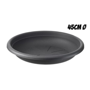 PLATO PARA MACETA 45CM ANTRACITA ARTPLAST