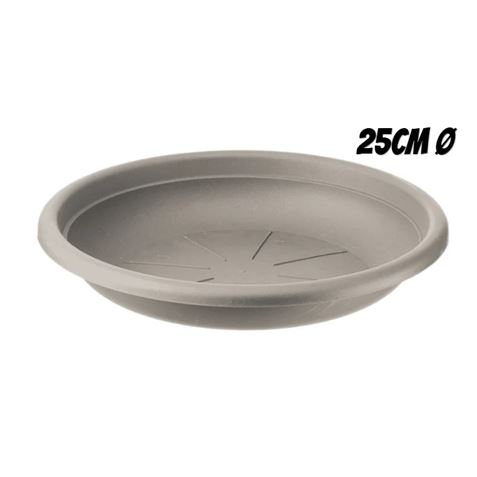 PLATO PARA MACETA 25CM TORTORA ARTPLAST