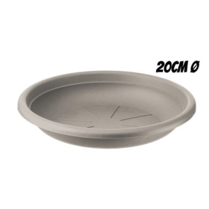 PLATO PARA MACETA 20CM TORTORA ARTPLAST