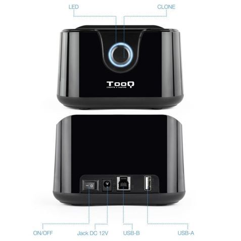 DOCKING STATION PARA DISCOS DUROS TOOQ - Imagen 2
