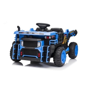 CAMION INFANTIL A BATERIA CON PLATAFORMA DE CARGA AZUL