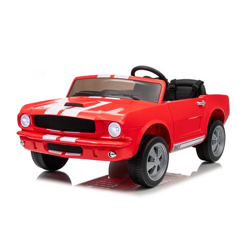 COCHE INFANTIL A BATERIA CON CONTROL REMOTO FORD MUSTANG SHELBY GT350 ROJO