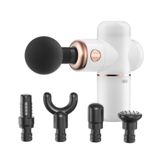 REACONDICIONADA MINI PISTOLA DE MASAJE CON ACCESORIOS XOFG01 XO
