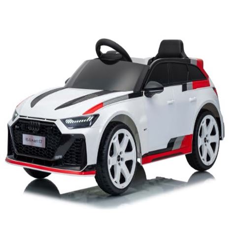 COCHE INFANTIL A BATERIA CON CONTROL REMOTO AUDI RS6 GT AVANT BLANCO