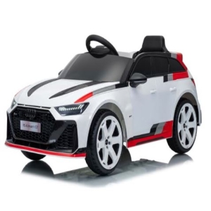 COCHE INFANTIL A BATERIA CON CONTROL REMOTO AUDI RS6 GT AVANT BLANCO