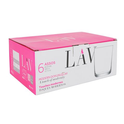 SET 6 VASOS 360CC ASSOS LAV - Imagen 2